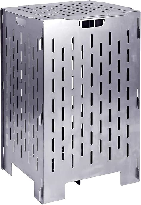 stainless steel burn box|Yard Tuff 20 in. x 20 in. x 36 in. Outdoor Burn Cage .